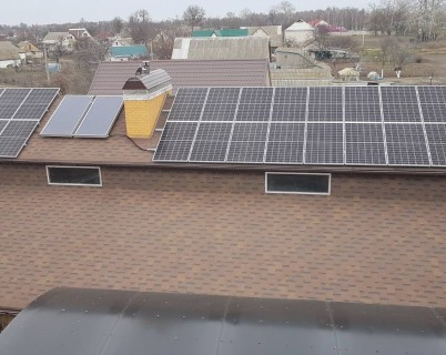 Мережева сонячна електростанція 17 кВт, Київська обл, с. Березань