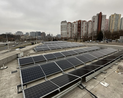 Солнечная электростанция мощностью 39,7 кВт для АЗС в г. Киев