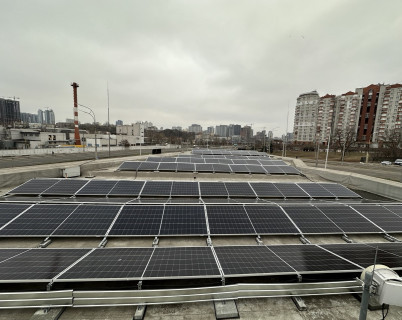 Солнечная электростанция мощностью 39,7 кВт для АЗС в г. Киев