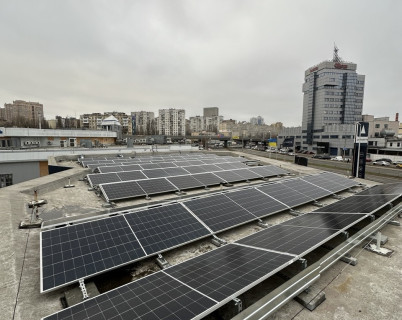 Солнечная электростанция мощностью 39,7 кВт для АЗС в г. Киев