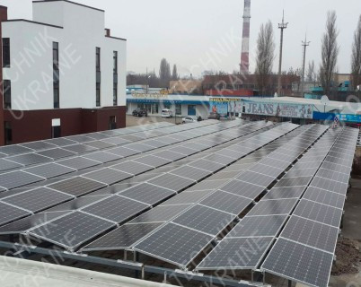 Промислова дахова сонячна електростанція 124,1 кВт, м. Київ