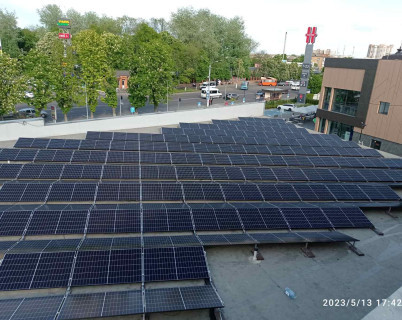 Промислова сонячна електростанція "ФОРА" 159,8кВт м. Бориспіль